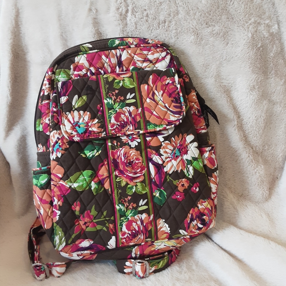 Vera bradley small backpack with cosmetic